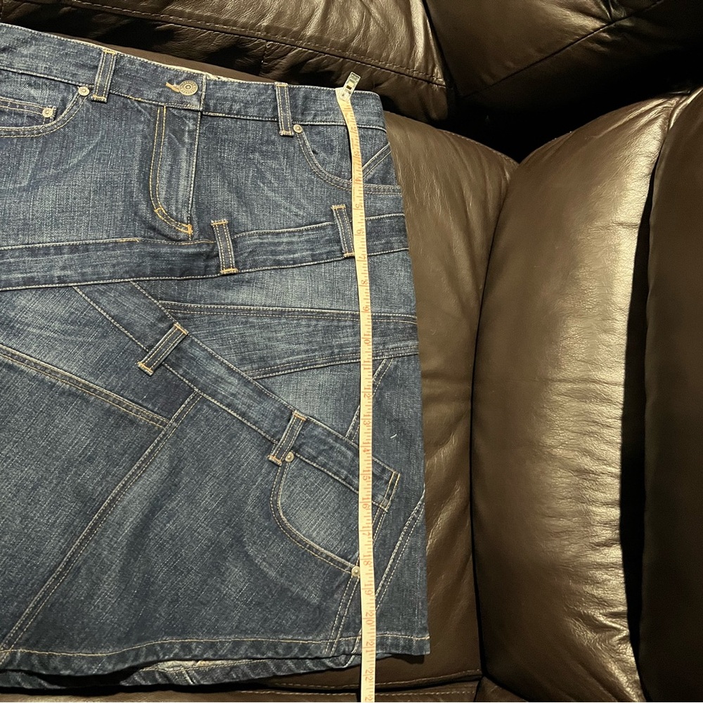 NWOT Burberry Patchwork A-Line Denim Skirt - Never Worn! Perfect Condition! - Picture 13 of 14